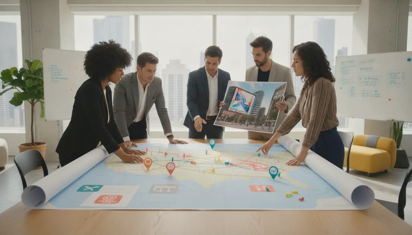 Media buyers planning a national place-based out-of-home campaign network