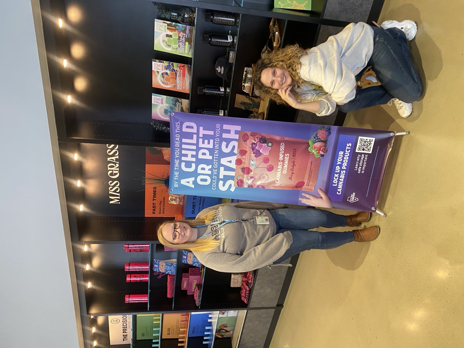 Standing banner, dispensary