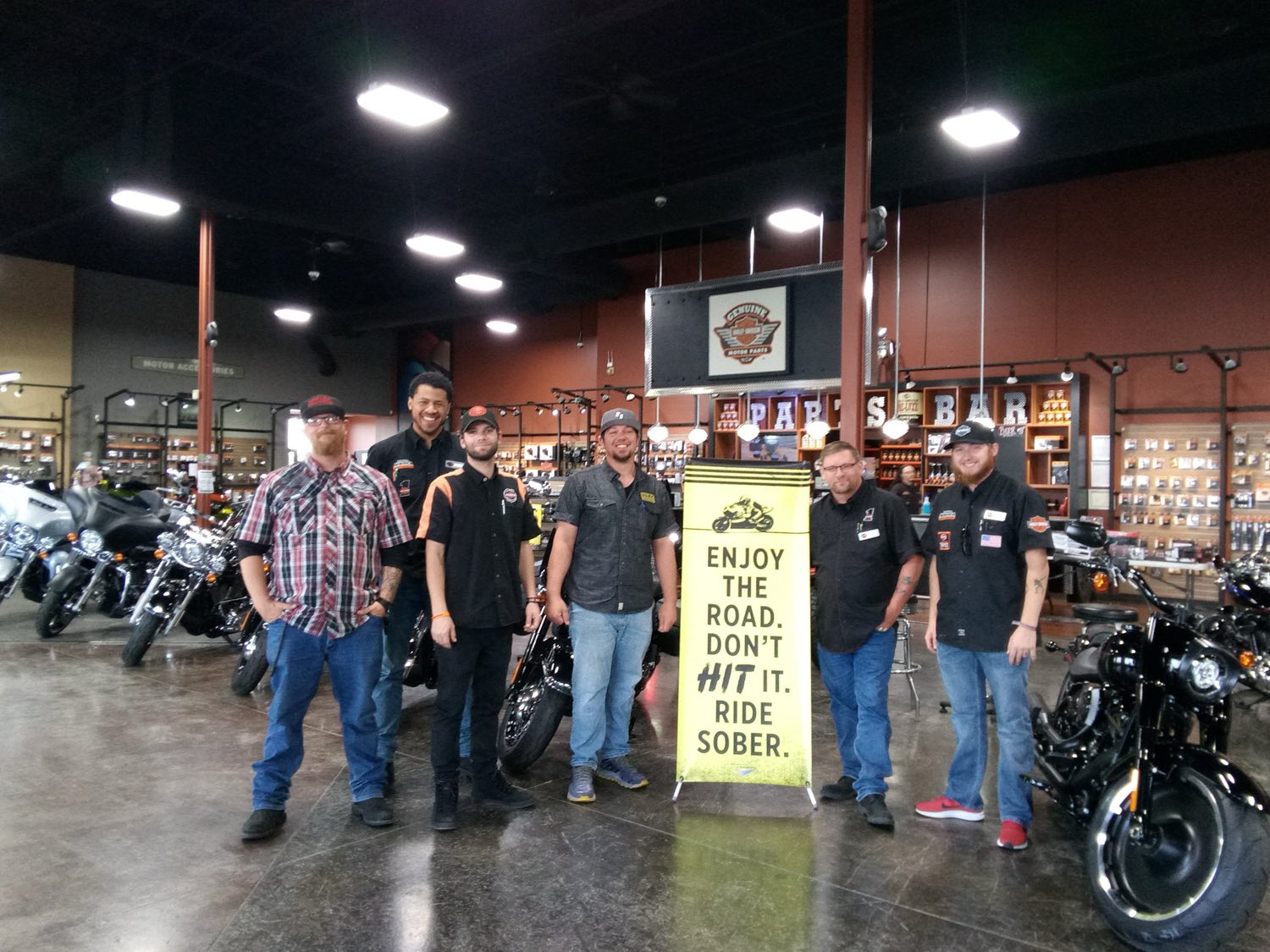 Standing banner, powersports dealership