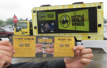 buffalo wild wings mobile truck ad