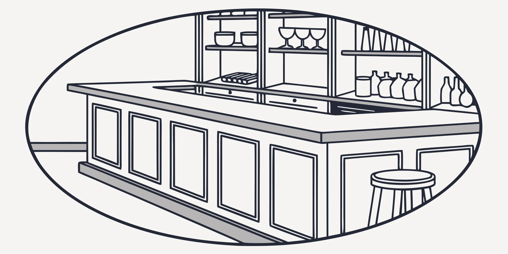 A branded coaster sits on a bar, a key tool for advertising in Detroit.