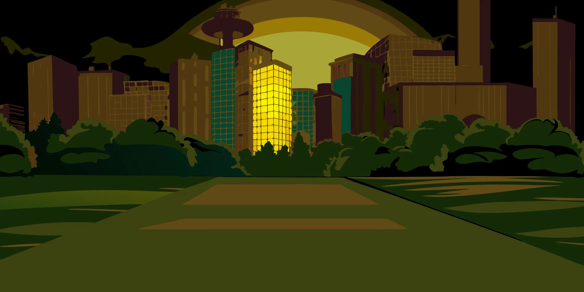 Denver skyline for a guide on local print advertising.