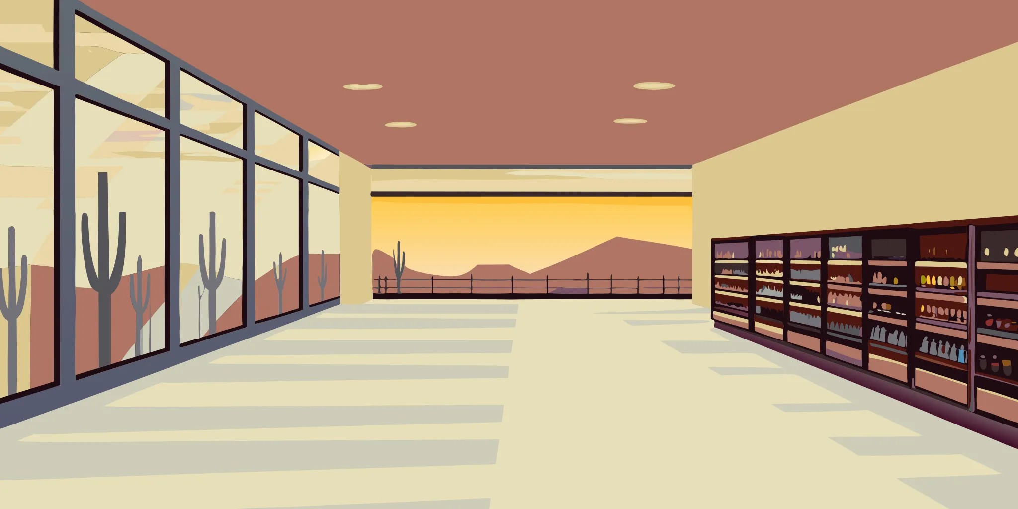 Modern retail store in Phoenix with point of purchase advertising displays.
